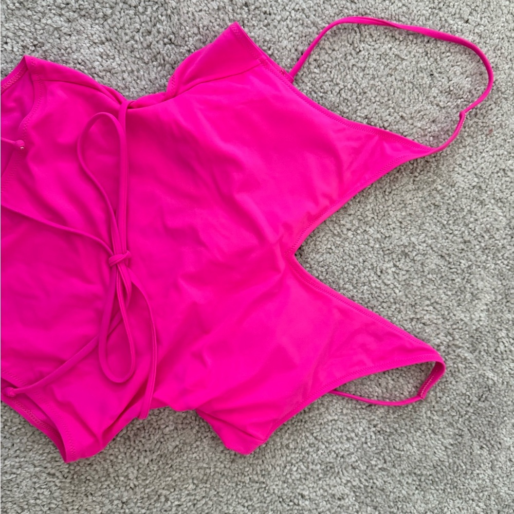 Bright Pink One Piece Swimsuit